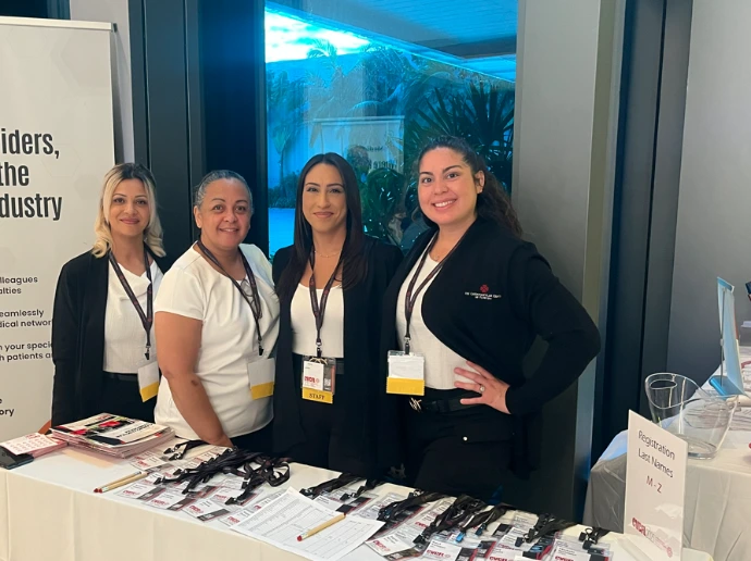 Image of welcome booth CVCFL symposium 2025