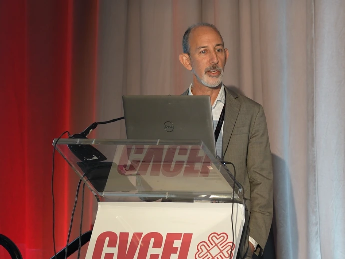 Doctor Steiner presenting at CVCFL symposium 2025